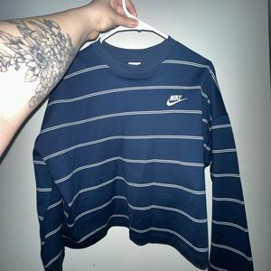 nike long sleeve striped womens M